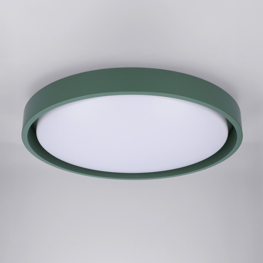 Brilagi - Luminaria de techo LED regulable MATTEO LED/48W/230V 3000-6500K Ø 41 cm verde + mando a distancia