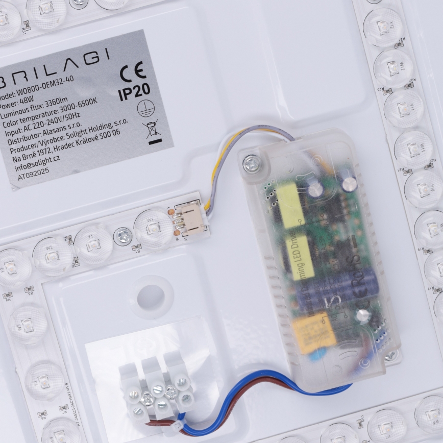 Brilagi - Luminaria de techo LED regulable MATTEO LED/48W/230V 3000-6500K Ø 41 cm verde + mando a distancia