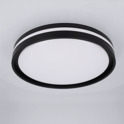 Brilagi - Luminaria de techo LED regulable NAOMI LED/48W/230V 3000-6500K Ø39 cm negra + control remoto