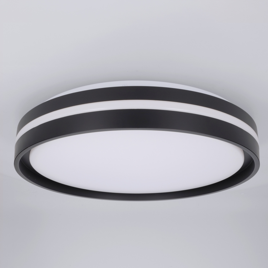 Brilagi - Luminaria de techo LED regulable NAOMI LED/48W/230V 3000-6500K Ø39 cm negra + control remoto