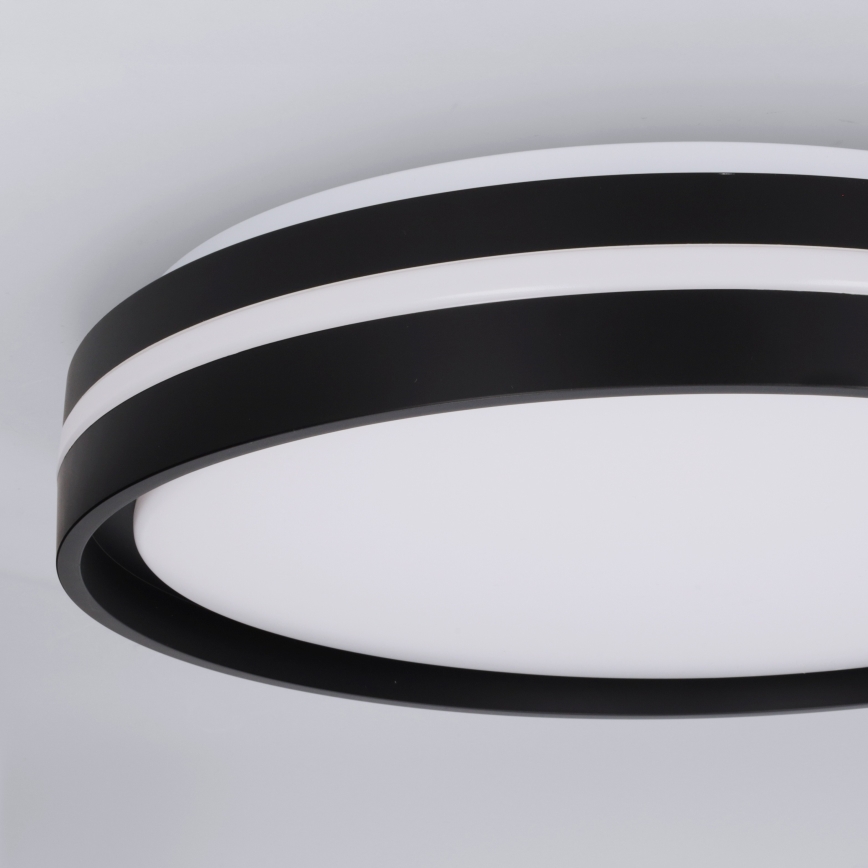 Brilagi - Luminaria de techo LED regulable NAOMI LED/48W/230V 3000-6500K Ø39 cm negra + control remoto