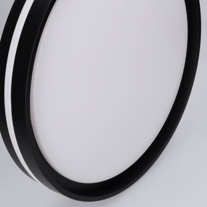 Brilagi - Luminaria de techo LED regulable NAOMI LED/48W/230V 3000-6500K Ø39 cm negra + control remoto