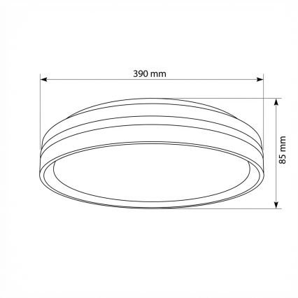 Brilagi - Luminaria de techo LED regulable NAOMI LED/48W/230V 3000-6500K Ø39 cm negra + control remoto