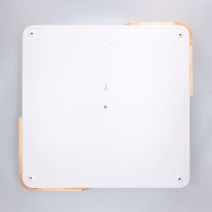 Brilagi - Lámpara de techo LED regulable PILANA LED/60W/230V 3000-6500K roble/blanco 56x56 cm + mando a distancia