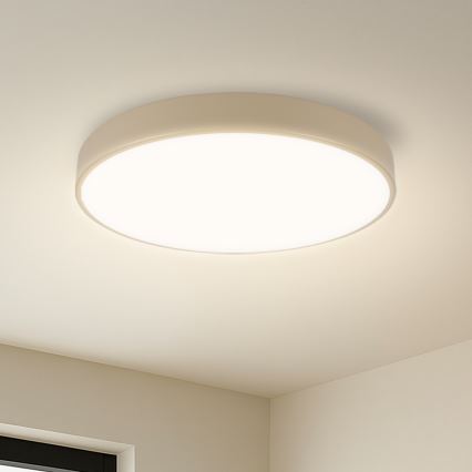 Brilagi - Luminaria de techo LED regulable POOL LED/48W/230V 3000-6000K diámetro 40 cm beige + mando a distancia