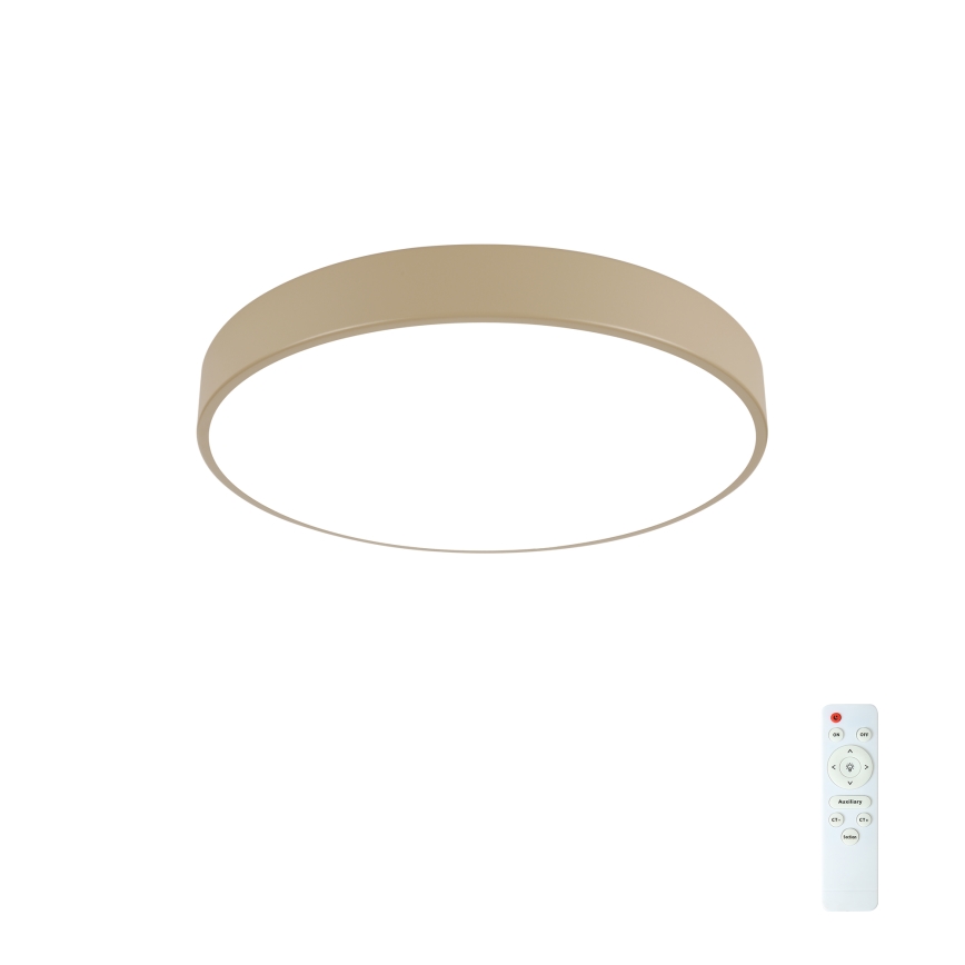 Brilagi - Luminaria de techo LED regulable POOL LED/48W/230V 3000-6000K diámetro 40 cm beige + mando a distancia