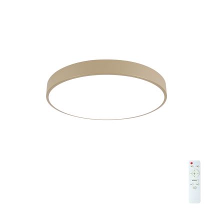 BRILAGI - Luminaria de techo LED regulable POOL LED/60W/230V 3000-6000K Ø 60 cm beige + mando a distancia