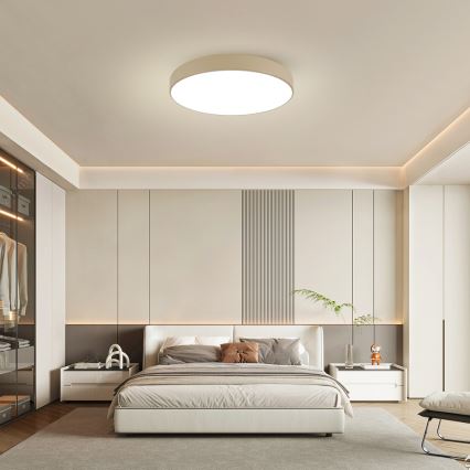Brilagi - Luminaria de techo LED regulable POOL SMART LED/100W/230V 3000-6000K 80 cm beige Wi-Fi Tuya + mando a distancia