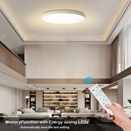 Brilagi - Lámpara de techo LED regulable POOL SMART LED/180W/230V 3000-6000K Ø 120 cm Wi-Fi Tuya blanca + mando a distancia