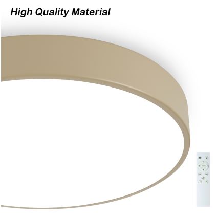 Brilagi - Lámpara de techo LED regulable POOL SMART LED/48W/230V 3000-6000K diámetro 40 cm Wi-Fi Tuya beige + mando a distancia