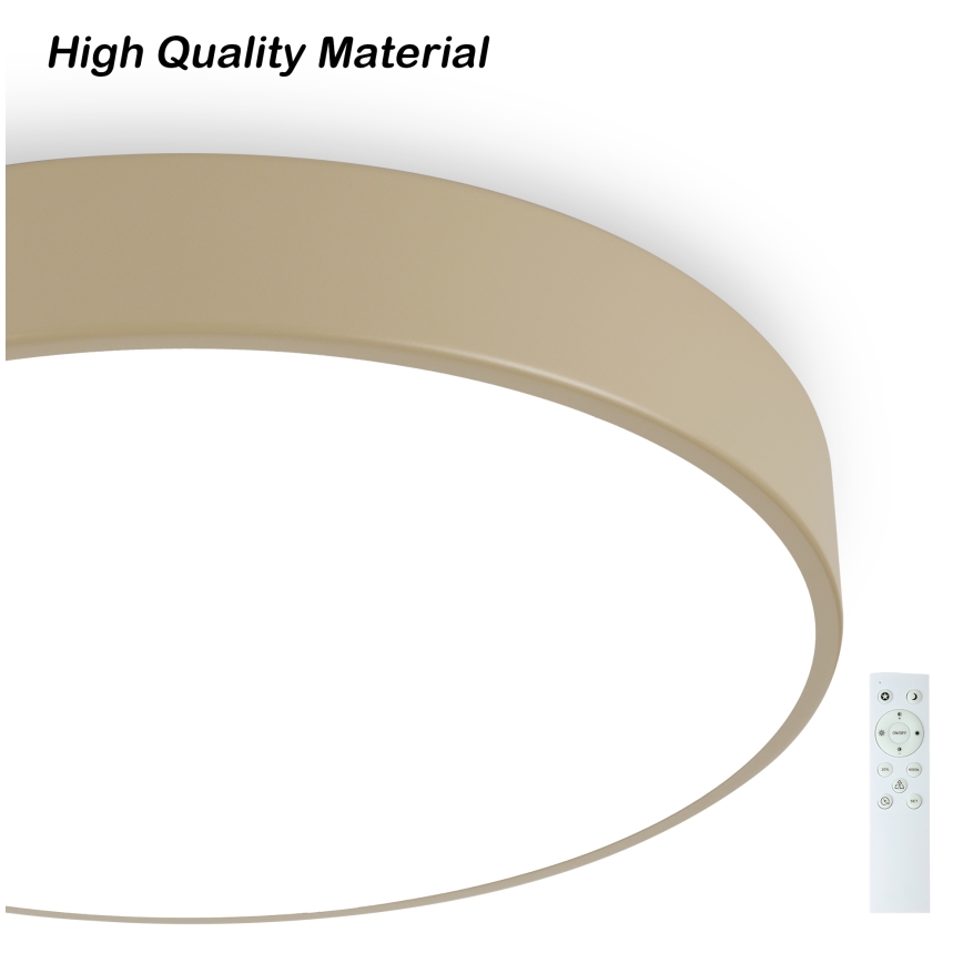 Brilagi - Lámpara de techo LED regulable POOL SMART LED/48W/230V 3000-6000K diámetro 40 cm Wi-Fi Tuya beige + mando a distancia