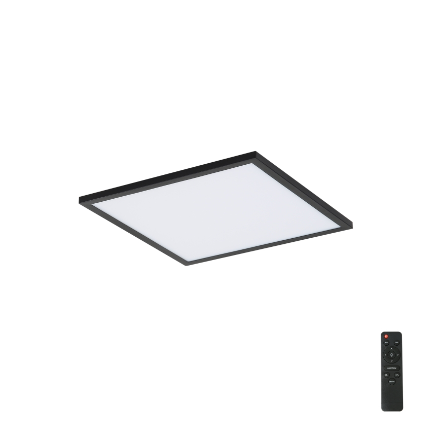 BRILAGI - Plafón LED regulable SLIMFRAME LED/25W/230V 30x30 cm 3000-6000K negro + mando a distancia