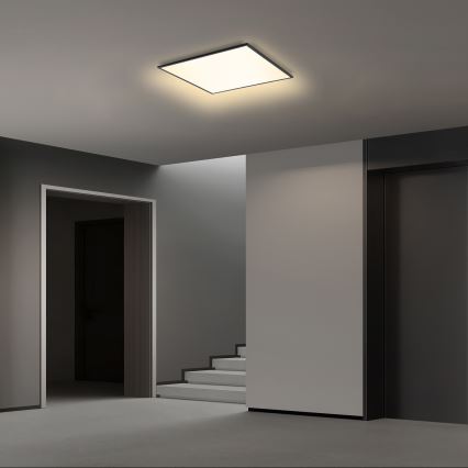 Brilagi - Luminaria de techo regulable SLIMFRAME LED/36W/230V 45x45 cm 3000-6000K negra + mando a distancia