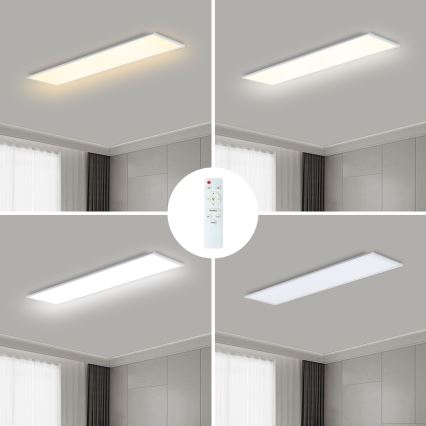 Brilagi - Luminaria de techo LED regulable SLIMFRAME LED/58W/230V 120x30 cm 3000-6000K blanca + mando a distancia