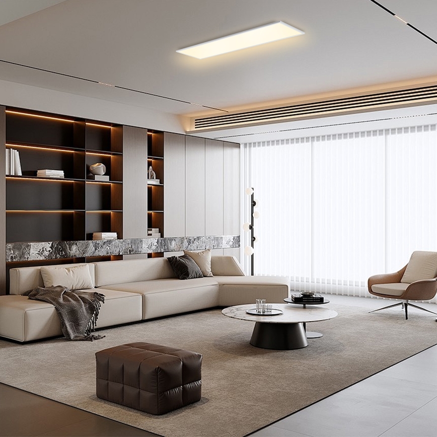 Brilagi - Luminaria de techo LED regulable SLIMFRAME LED/58W/230V 120x30 cm 3000-6000K blanca + mando a distancia