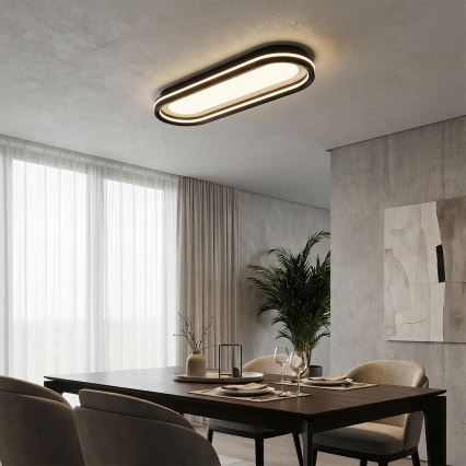 Brilagi - Plafón LED regulable TRIVARO LED/85W/230V 3000-6000K 20x60 cm + mando a distancia