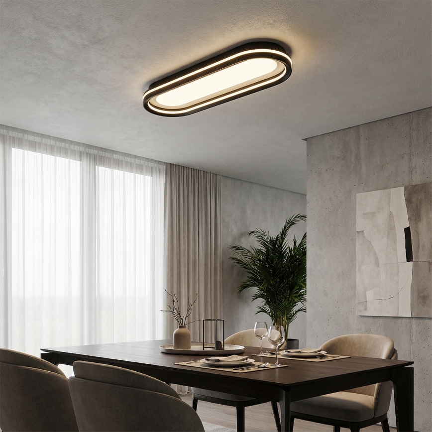 Brilagi - Plafón LED regulable TRIVARO LED/85W/230V 3000-6000K 20x60 cm + mando a distancia