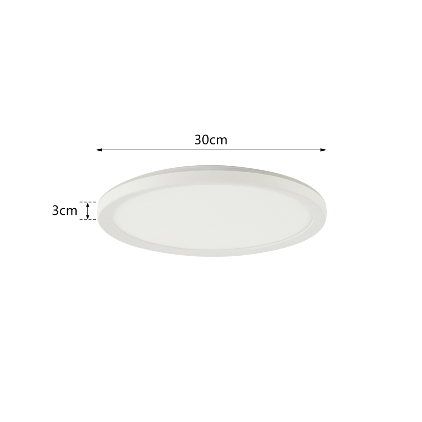 Brilagi - Lámpara de techo LED regulable ULTRA SLIM LED/18W/230V 2700-6500K Ø 30 cm blanca + mando a distancia