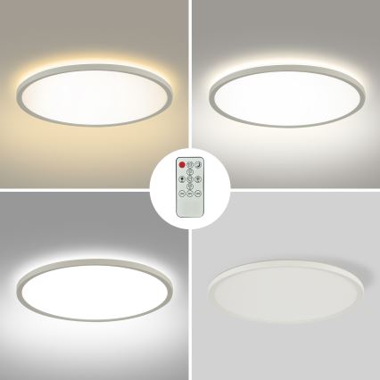 Brilagi - Luminaria LED de techo regulable ULTRA SLIM LED/24W/230V 2700-6500K, diámetro 42 cm, blanco + mando a distancia