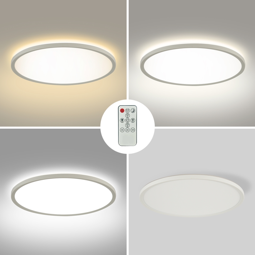 Brilagi - Luminaria LED de techo regulable ULTRA SLIM LED/24W/230V 2700-6500K, diámetro 42 cm, blanco + mando a distancia