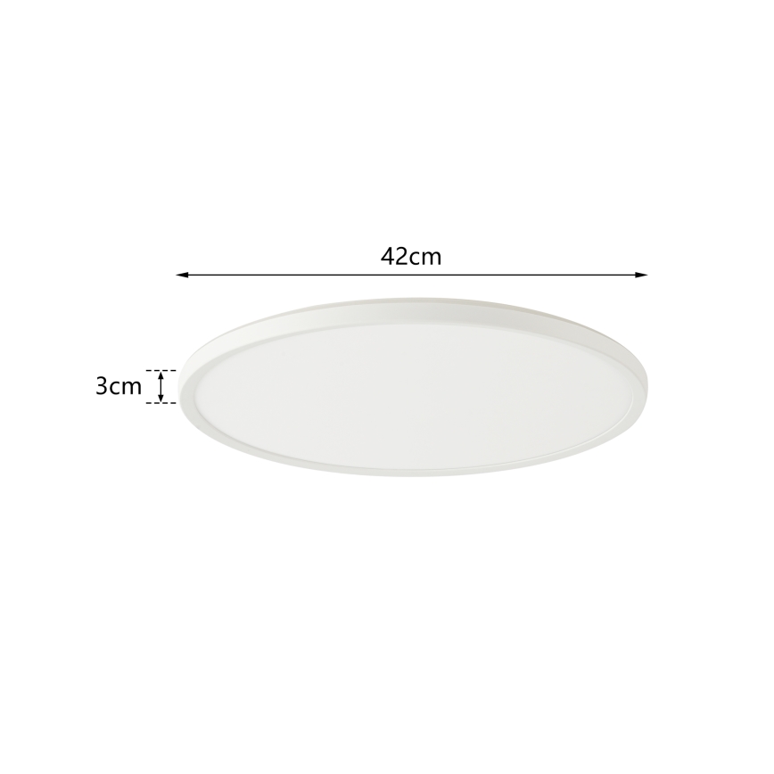 Brilagi - Luminaria LED de techo regulable ULTRA SLIM LED/24W/230V 2700-6500K, diámetro 42 cm, blanco + mando a distancia