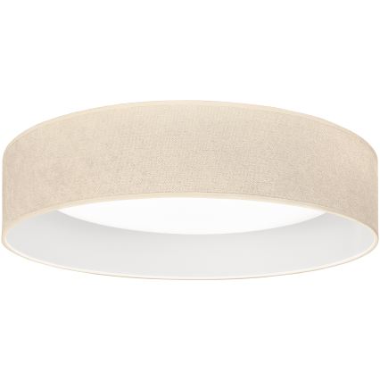 Brilagi - Lámpara de techo LED regulable VELVET SMARTIX LED/36W/230V 3000–6000K Ø 55 cm color crema Wi-Fi Tuya Beacon + mando a distancia