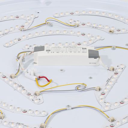 Brilagi - Luminaria de techo LED regulable WOODROUND LED/40W/230V 3000-6000K Ø 60 cm madera CRI 90 + mando a distancia