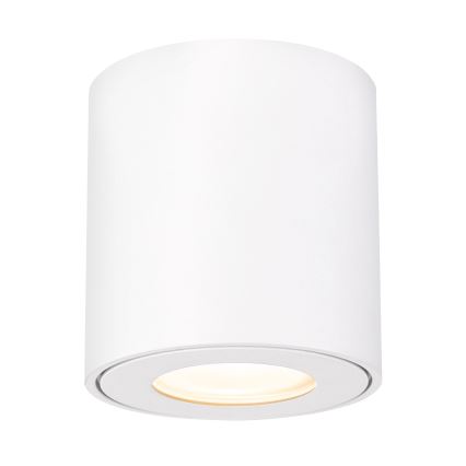 Brilagi - LED RGBW regulable luminaria para baño MIA 1xGU10/4,8W/230V 3000K 84x80 mm blanca IP54 + mando a distancia