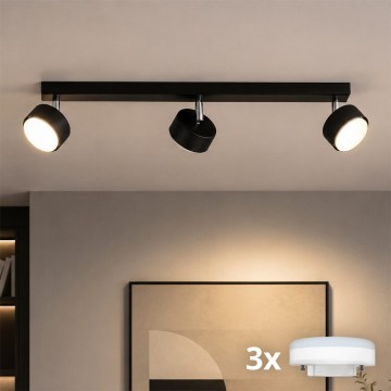 BRILAGI - Luminaria LED tipo spot MONO 3xGX53/30W/230V negra