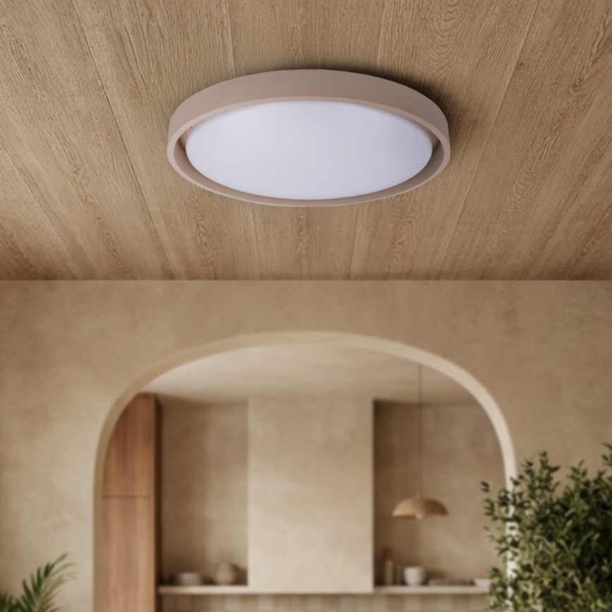 Brilagi - Lámpara de techo LED regulable MATTEO LED/60W/230V 3000-6500K Ø 51,5 cm taupe + mando a distancia