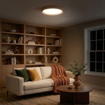Brilagi - Lámpara de techo LED regulable MATTEO LED/60W/230V 3000-6500K Ø 51,5 cm taupe + mando a distancia