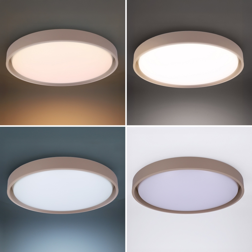 Brilagi - Lámpara de techo LED regulable MATTEO LED/60W/230V 3000-6500K Ø 51,5 cm taupe + mando a distancia