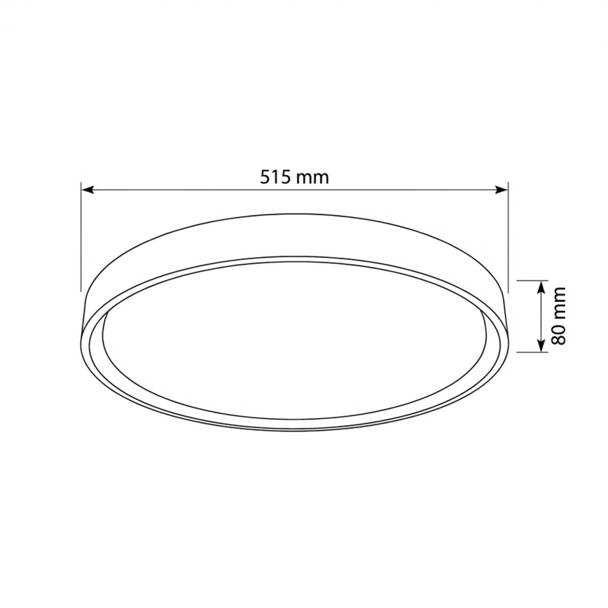 Brilagi - Lámpara de techo LED regulable MATTEO LED/60W/230V 3000-6500K Ø 51,5 cm taupe + mando a distancia