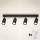 Brilagi - Luminaria spot LED RGBW regulable SELE 4xGU10/4,8W/230V 3000K negra + mando a distancia