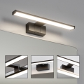 Brilagi - Luz LED 3 en 1 para espejo de baño VESTRA LED/8W/230V 40 cm IP44 negro