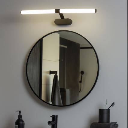 Brilagi - Iluminación LED para espejo de baño 2 en 1 TUBEO LED/8W/230V 60 cm IP44 negro