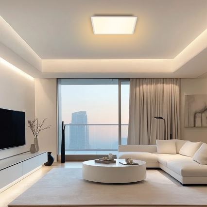 Brilagi - Luminaria de techo LED regulable SLIMFRAME LED/58W/230V 60x60 cm 3000-6000K blanca + mando a distancia