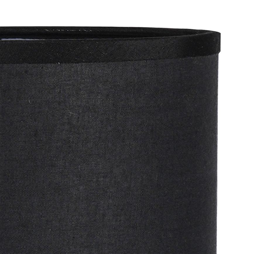 Brilagi - Pantalla para lámpara de sobremesa TABLON E27, diámetro 14 cm, negra