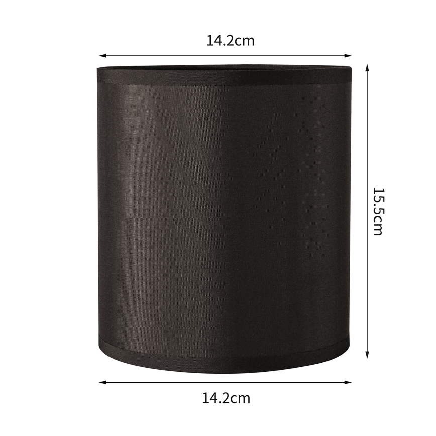 Brilagi - Pantalla universal NUBILA E27 15,5x14 cm negra