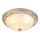 Brilagi - Plafón ARIADNA 3xE27/60W/230V dorado/color crema/pátina