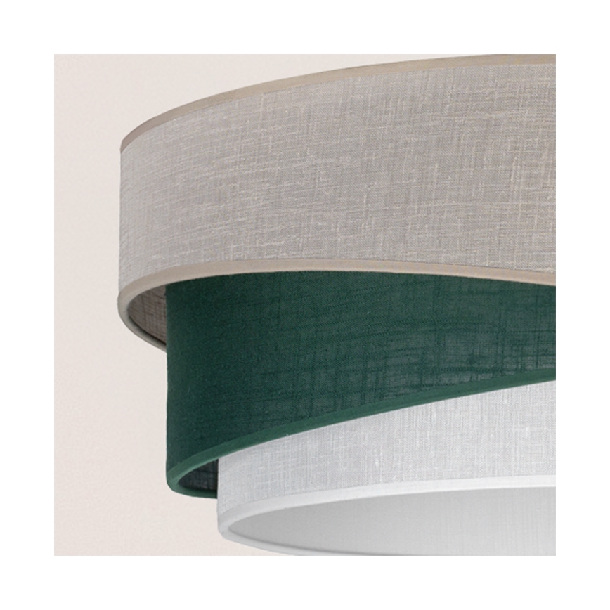 Brilagi - Plafón ARROW 1xE27/60W/230V Ø 45 cm beige/verde/blanco