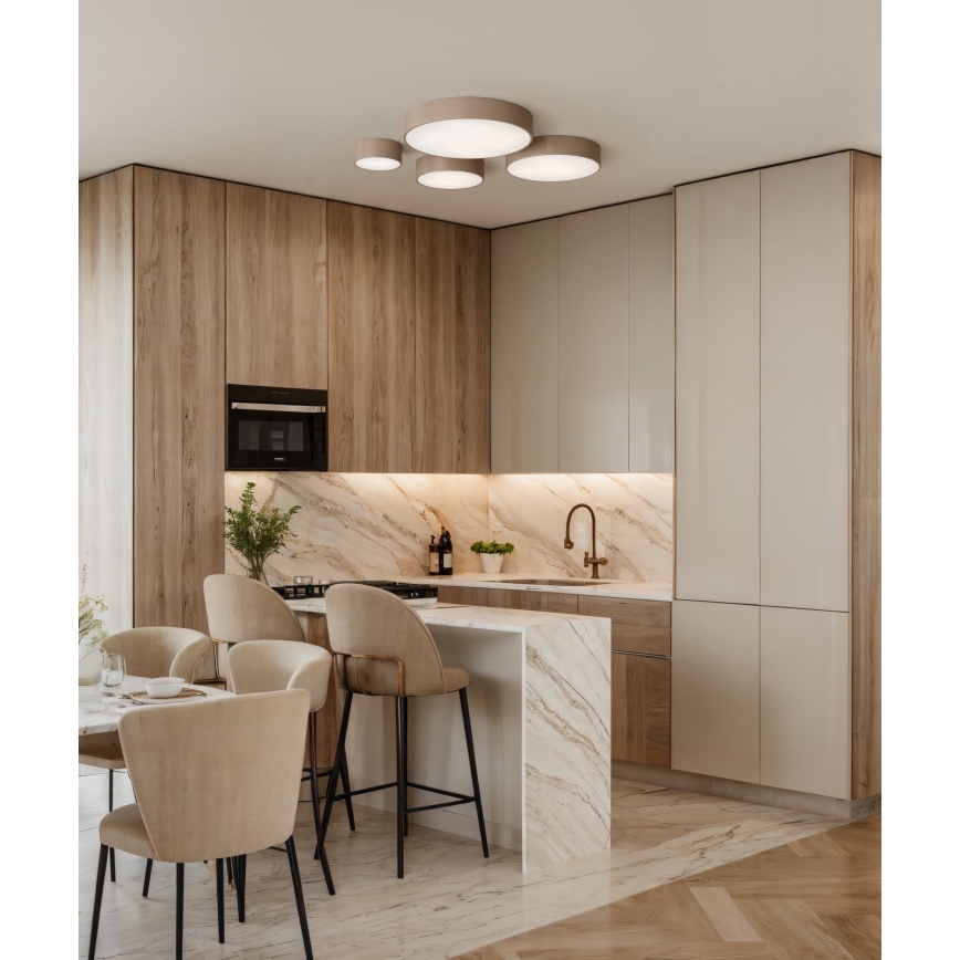 Brilagi - Plafón CLARE 1xE27/24W/230V diá. 20 cm beige