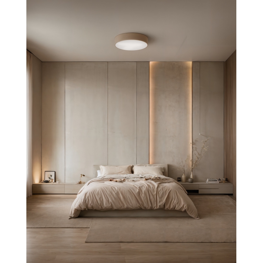 Brilagi - Plafón con sensor CLARE 3xE27/24W/230V diá. 40 cm beige