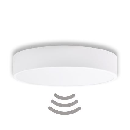 Brilagi - Plafón con sensor CLARE 3xE27/40W/230V diá. 40 cm blanco
