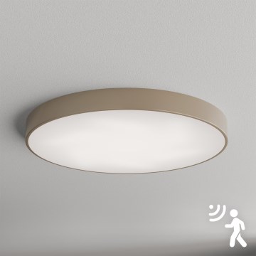 BRILAGI - Plafón con sensor CLARE 6xE27/40W/230V diá. 80 cm beige
