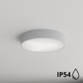 Brilagi - Plafón de baño CLARE 3xE27/24W/230V diá. 40 cm IP54 gris