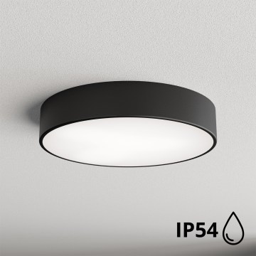 Brilagi - Plafón de baño CLARE 3xE27/24W/230V diá. 40 cm negro IP54