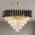 BRILAGI - Plafón de techo ECLIPSE 9xE14/10W/230V diámetro 58 cm dorado/negro