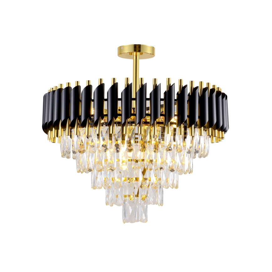 BRILAGI - Plafón de techo ECLIPSE 9xE14/10W/230V diámetro 58 cm dorado/negro
