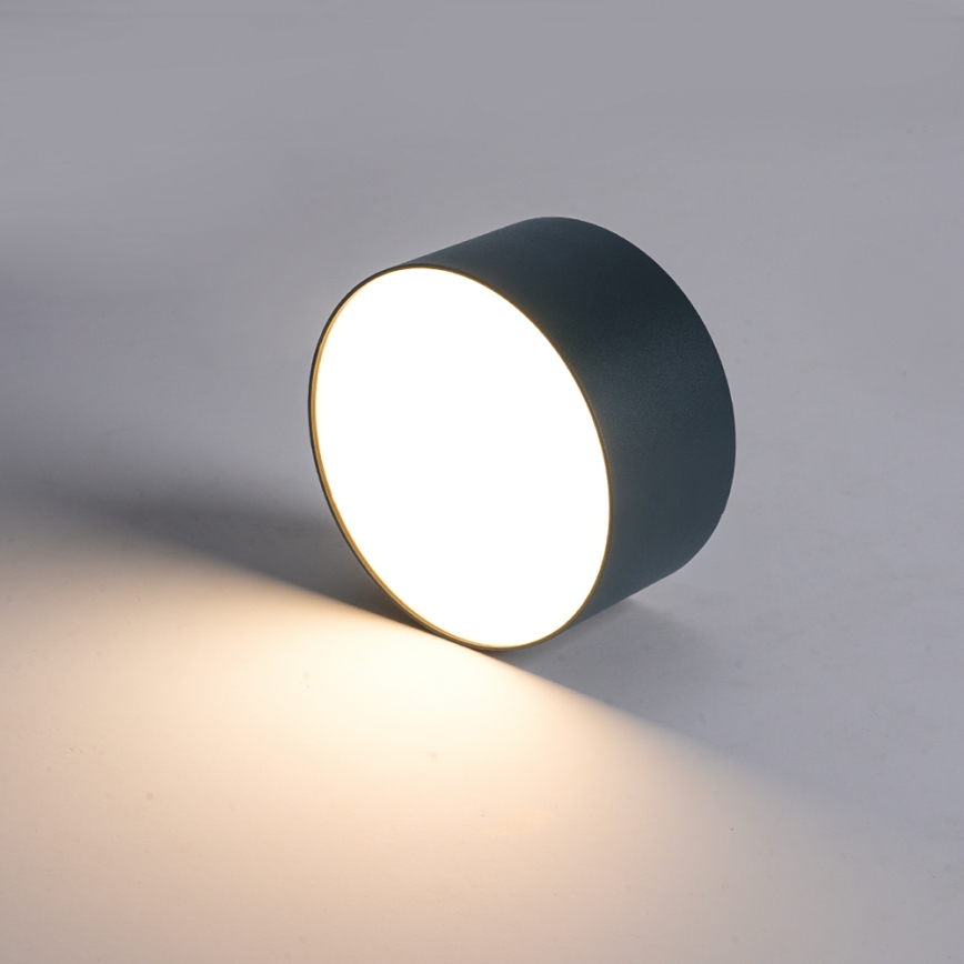 Brilagi - Lámpara de techo para baño FORIS LED/9W/230V Ø 9 cm antracita IP44 CRI 90